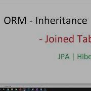 ORM Inheritance Joined Tables