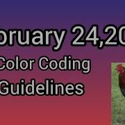February 24 2026 Color Coding Guidelines