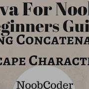 String Concatenation And Escape Characters