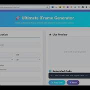 Build A HTML IFrame Embed Code Generator Tool To Embed Videos On Website In Browser Using Javascript