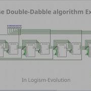 Reverse Double Dabble BCD To Binary Circuit On Logism Evolution