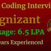 Cognizant Java Coding Interview Question Answers