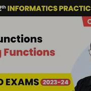 SQL Functions String Functions Code 065 Class 12 Informatics Practices Chapter 1 2022 23