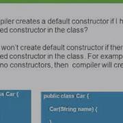 When Java Compiler Creates Default Constructor Or No Argument Constructor