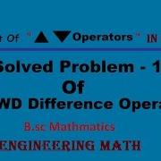 Forward Difference Operator Solved Problem Interpolation Numeric Method