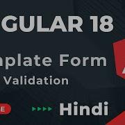 How To Create Template Form Template Form Validation Angular 18 Tutorial In Hindi Part 11