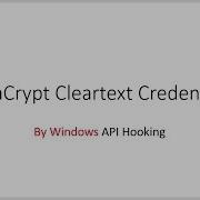 VeraCrypt Cleartext Credentials By Win32 API Hooking