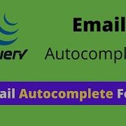 JQuery Email Autocomplete Example Tutorial JQuery Plugin