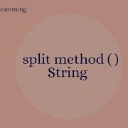 String Split Method In Java