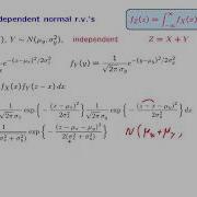 L12 4 The Sum Of Independent Normal Random Variables