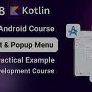 How To Create Context Popup Menu In Android Studio Tutorial 2025 Using Kotlin Android Course