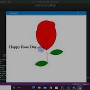 Rose For Rose Day In Python Turtle Tutorial 5