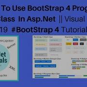 How To Use Bootstrap 4 Progress Bars Class In Asp Net Visual Studio 2019 Bootstrap 4 Tutorials 7