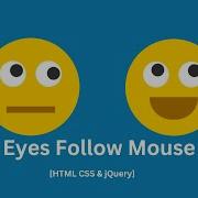 Animated Eyes Follow Mouse Cursor JQuery Javascript Mousemove
