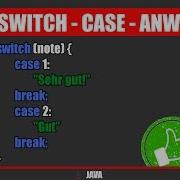 Java Switch Case Anweisung Zur Fallunterscheidung Java Programmieren Lernen Deutsch 004