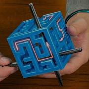 Try To Get A Cross Out Of A 3D MAZE 3D Printed Maze Cube