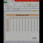 Multiplication Table In Excel