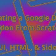 Developing Google Docs Addons Using Google Apps Script API 03 UI HTML And Sidebars
