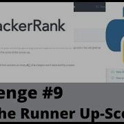 Hackerrank Python Challenge 9 Find The Runner Up Score