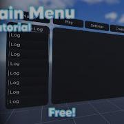 Полностью настраиваемый 3D графический интерфейс меню Roblox Studio Бесплатно