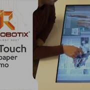 MULTI TOUCH SCREEN TABLE DEMO TECHROBOTIX
