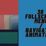 30 Fullscreen Menu Navigation Animations HTML CSS JS