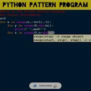 Python 12 To Print Tricky Pattern Program In Python Programming Python Coding Shorts