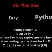 LEETCODE 66 PLUS ONE PYTHON