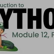 Python Module 12 Part 1