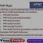 Lect 11 PHP Math Function