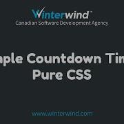 Pure CSS Simple Countdown Timer