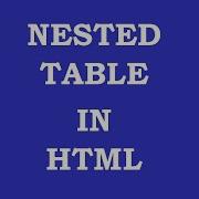 Nested Table In HTML Kumar Coding House