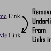 Remove Underline From Link CSS HTML Anchor Problems