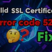 Invalid Ssl Certificate Error Code 526 Fix