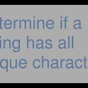 Java Determine If A String Has All Unique Characters