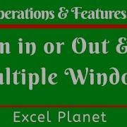 How To Zoom In Or Out And Add Multiple Windows In Excel Worksheet Control Basics Of Excel