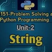 String Datatype In Problem Solving And Python Programming Tamil GE3151 Python PSPP AU Reg 2021