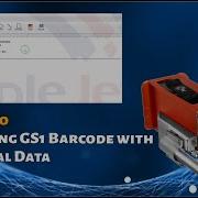 Designing 2D GS1 Barcode With External Data