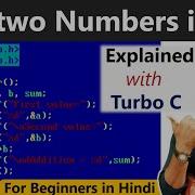Program To Add Two Numbers In C Language Turbo C By Rahul Chaudhary