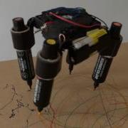 Drawbot Experiments Using A Pc Fan And Chunky Markers