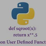 Python функции определяемые пользователем