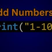 Print Odd Numbers From 1 To 100 In Python