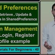 Shared Preferences Save Retrieve Data Android Studio Session Management Login Register 40