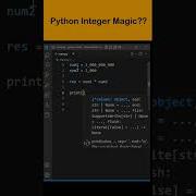 Python Integer Magic Shorts Programming Coding Python