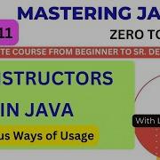 Lec11 Java Constructors Simplified Types Uses Examples