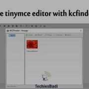 Configure Tinymce Editor With Kcfinder Plugin