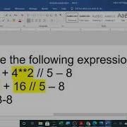 OPERATOR PRECEDENCE EVALUATE EXPRESSION PYTHON