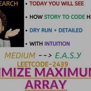 Minimize Maximum Of Array META Leetcode 2439 Explanation Live Coding