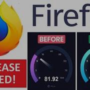 Как увеличить скорость интернета в браузере Firefox с помощью простых настроек Ускорение браузе