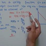 Consumer Equilibrium